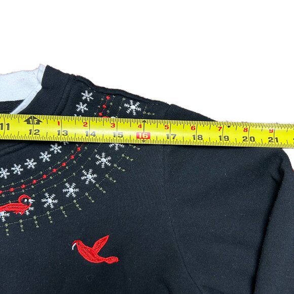 Vintage Adrian Delafield Sweater Womens M Winter Christmas Cardinals Snow Flakes - Picture 3 of 5